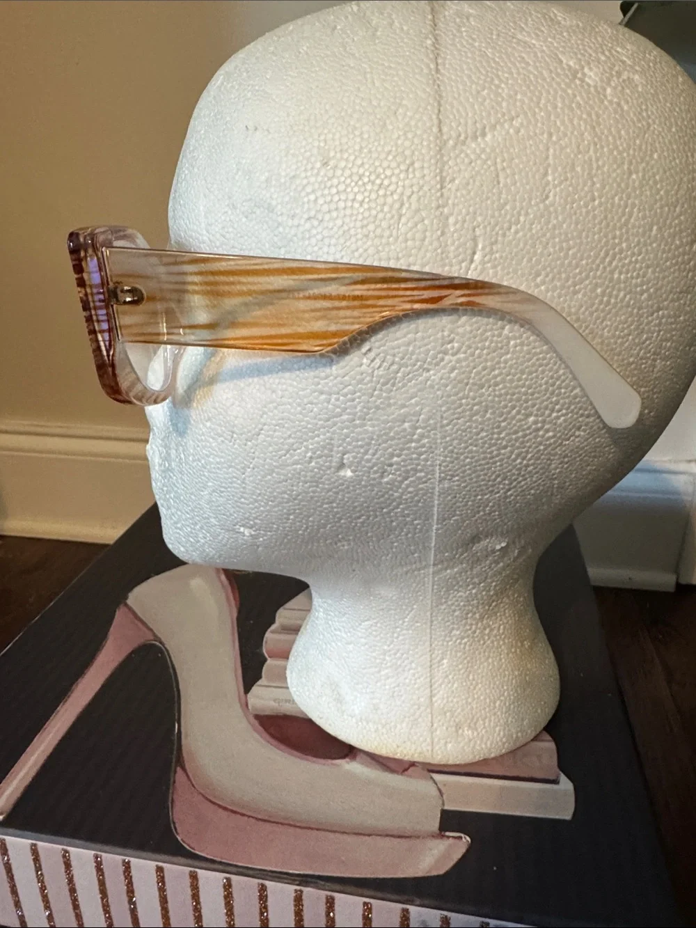 Cat-Eye Oversized Clear and Tortoiseshell Glasses